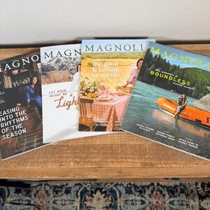 Magnolia Journal Magazine Set Lot 4 Issues 32 33 34 35 2024 2025 Joanna Gaines